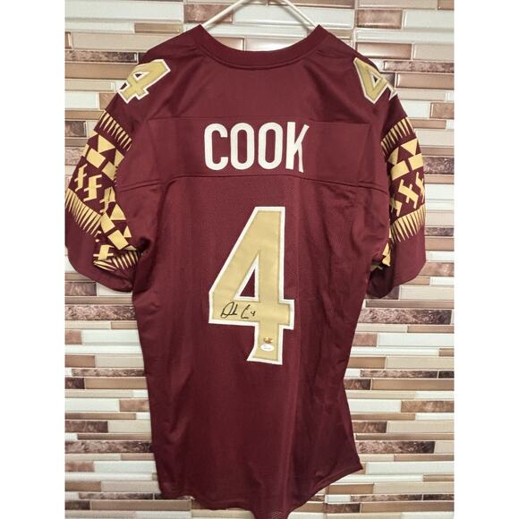 Dalvin Cook Signed #4 Florida State Seminoles FSU (Home) Jersey JSA WP417005 - Picture 6 of 8
